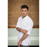 L/Weight L/S Zipper Coat/ White/ - Mabrook Hotel Supplies